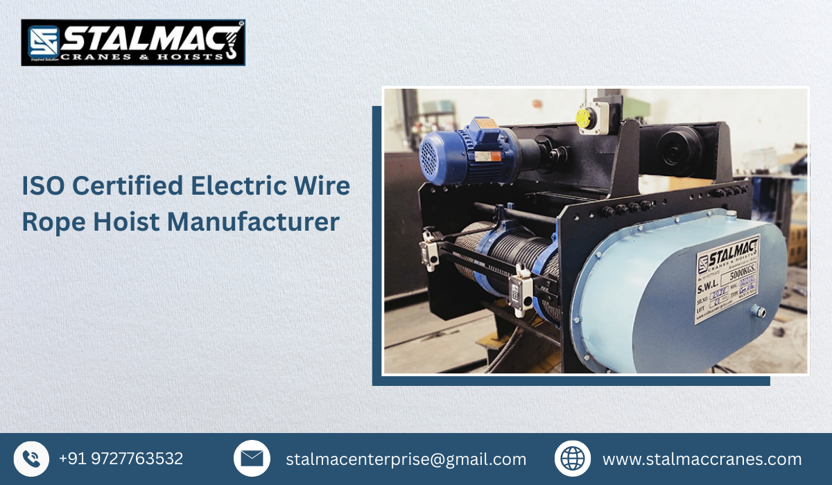 ISO Certified Electric Wire Rope Hoist Manufacturer